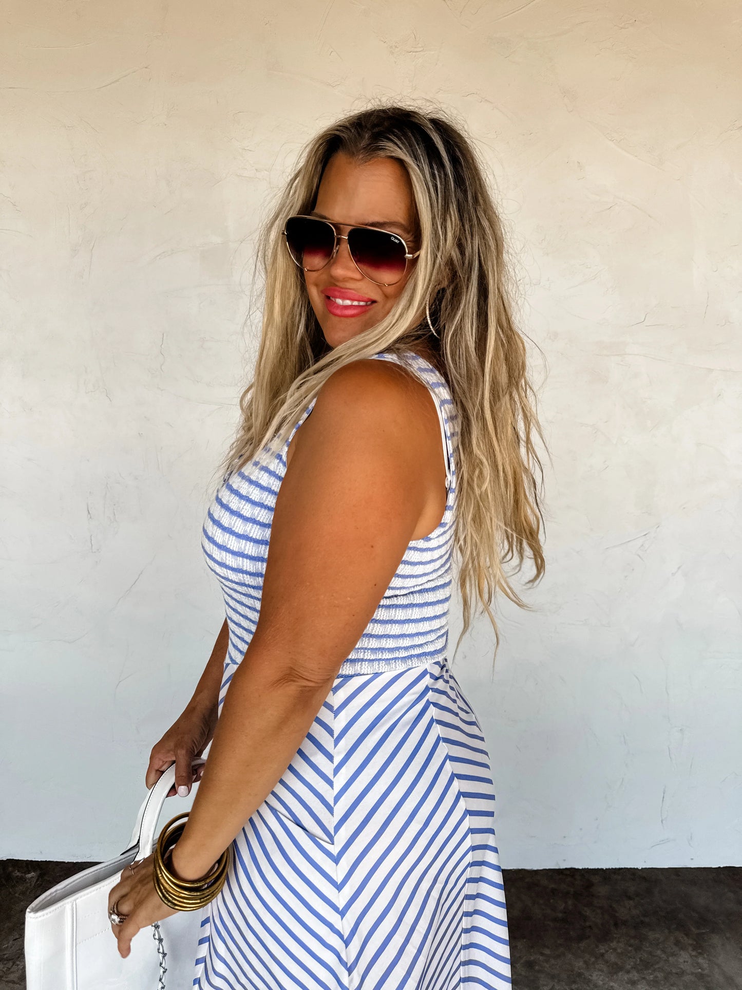 Luciana Stripe Dress