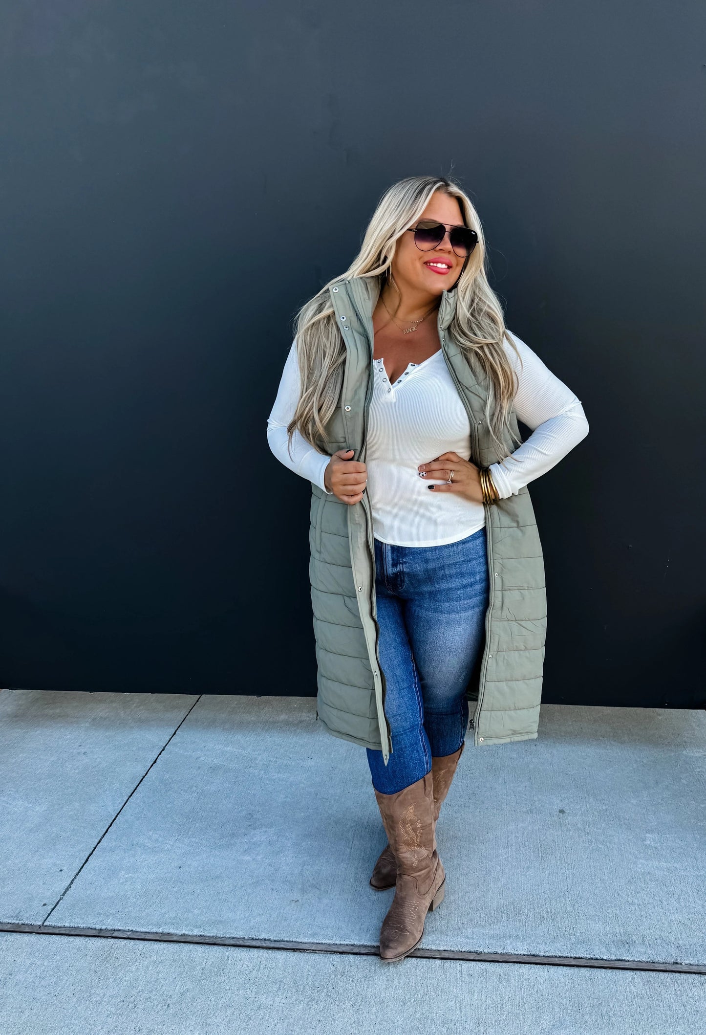 Fall Brooklyn Snap Henley Top