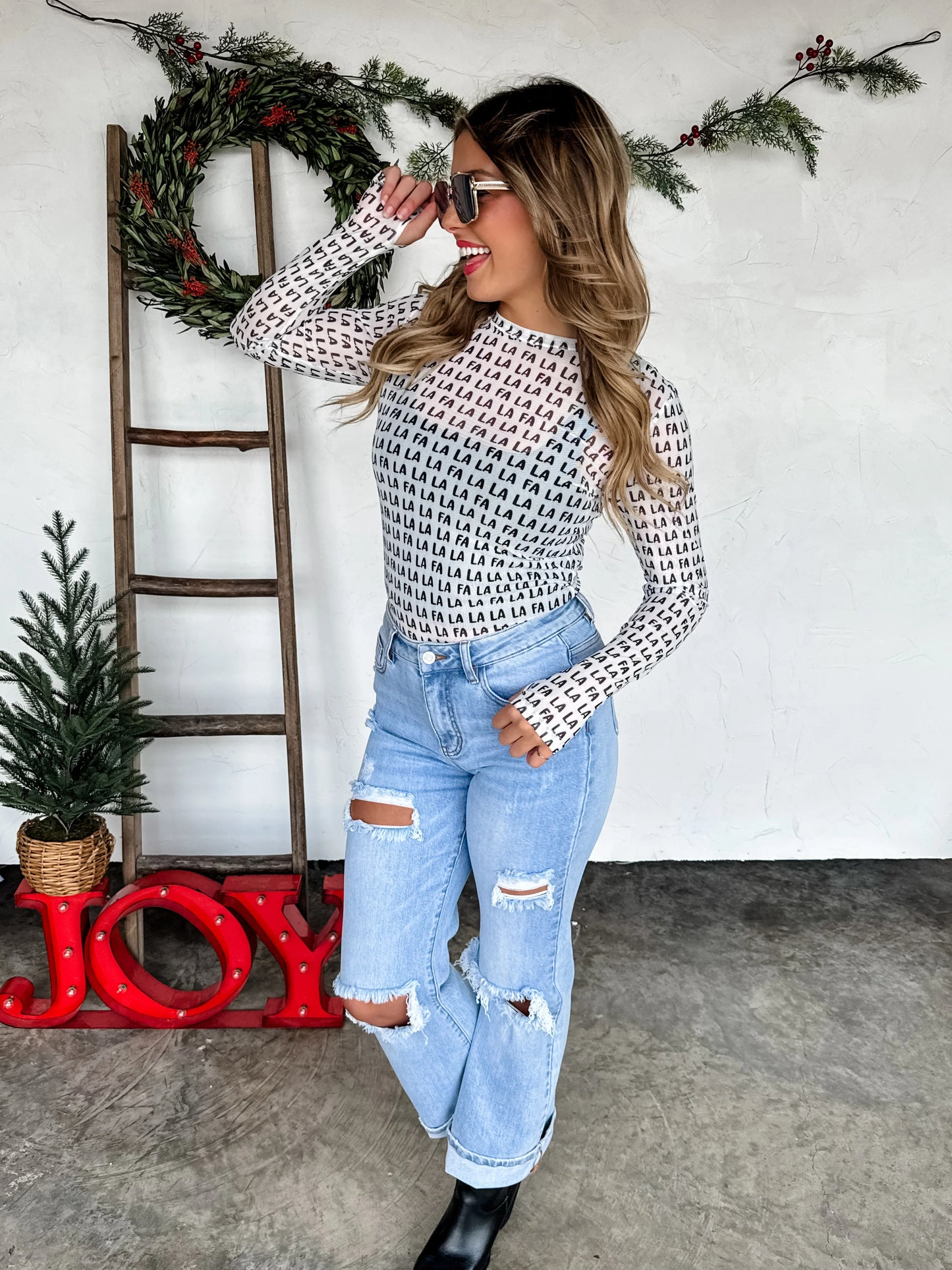 Holiday Dress It Up Mesh Tops