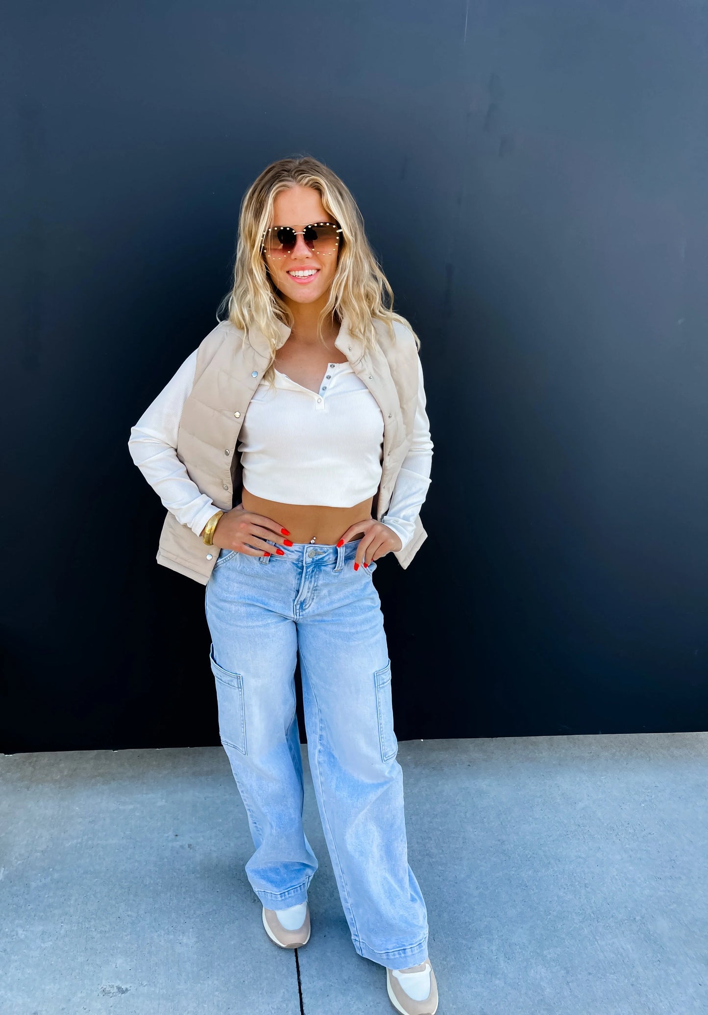 Fall Brooklyn Snap Henley Top
