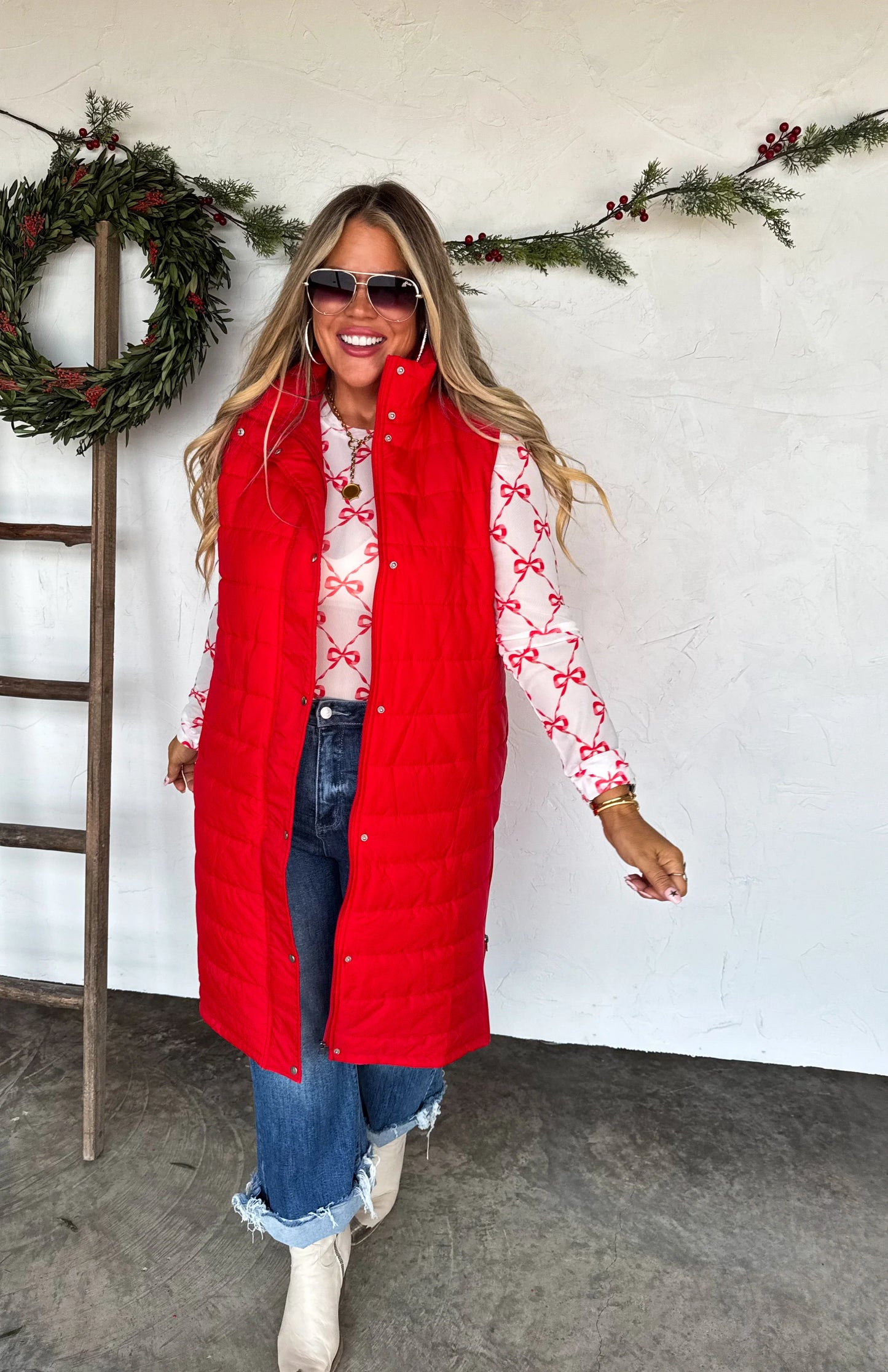 Kendall Long Puffer Vest