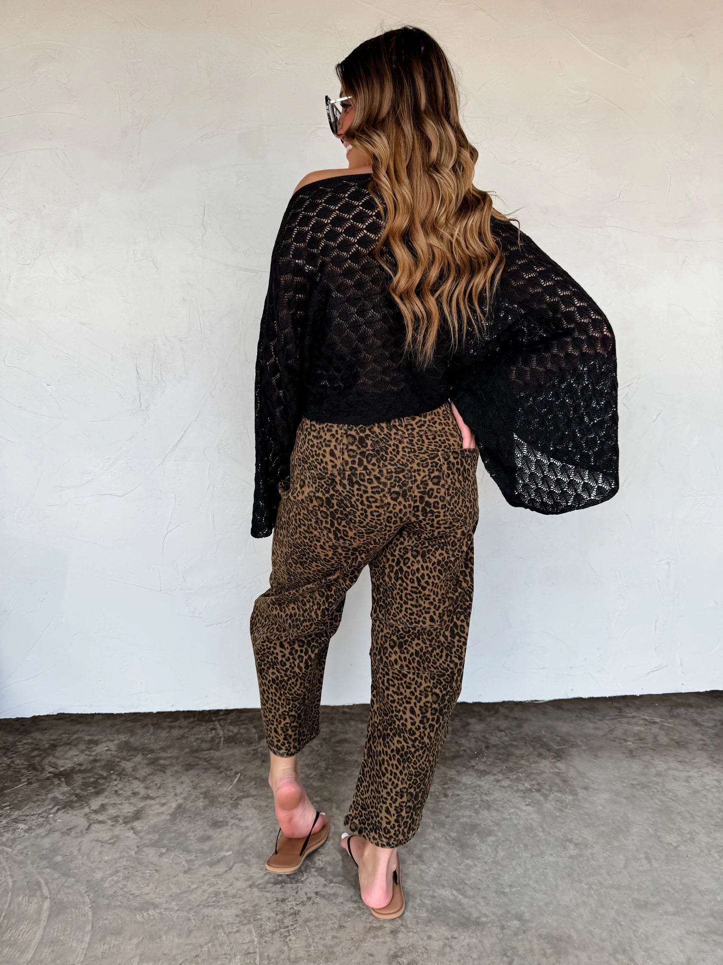 Bex Cheetah Barrel Jeans