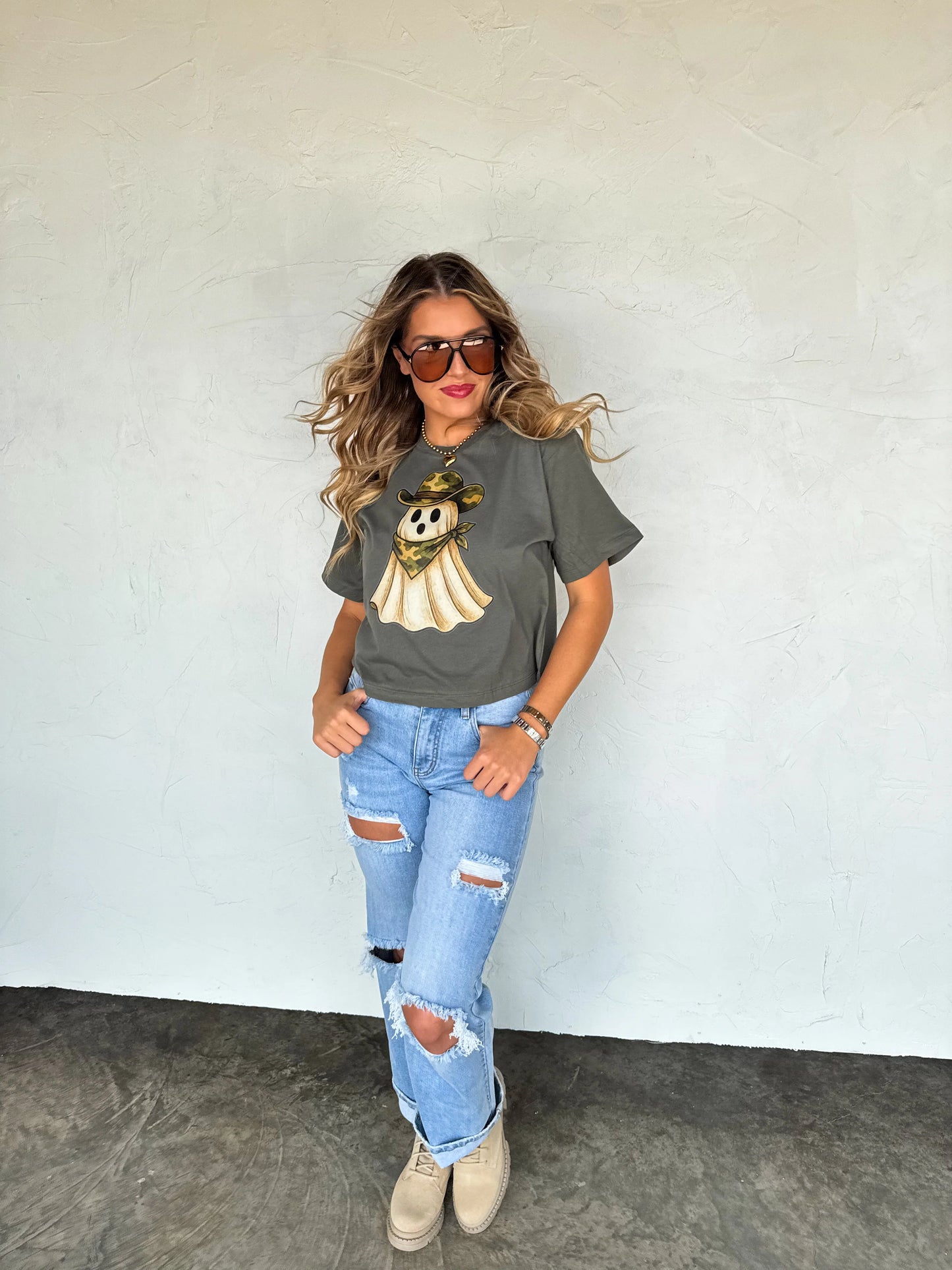 Camo Ghost Graphic Tee