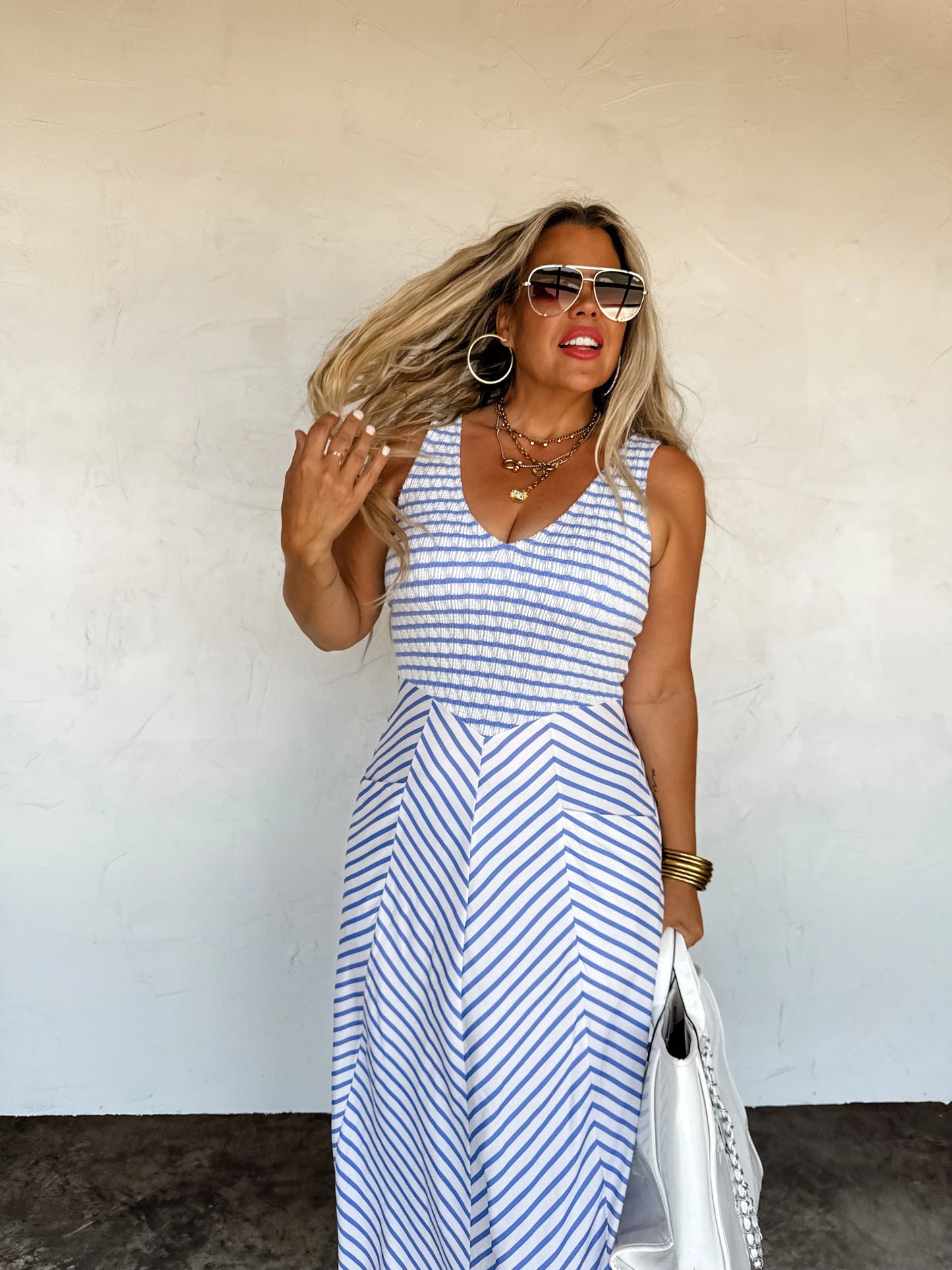 Luciana Stripe Dress