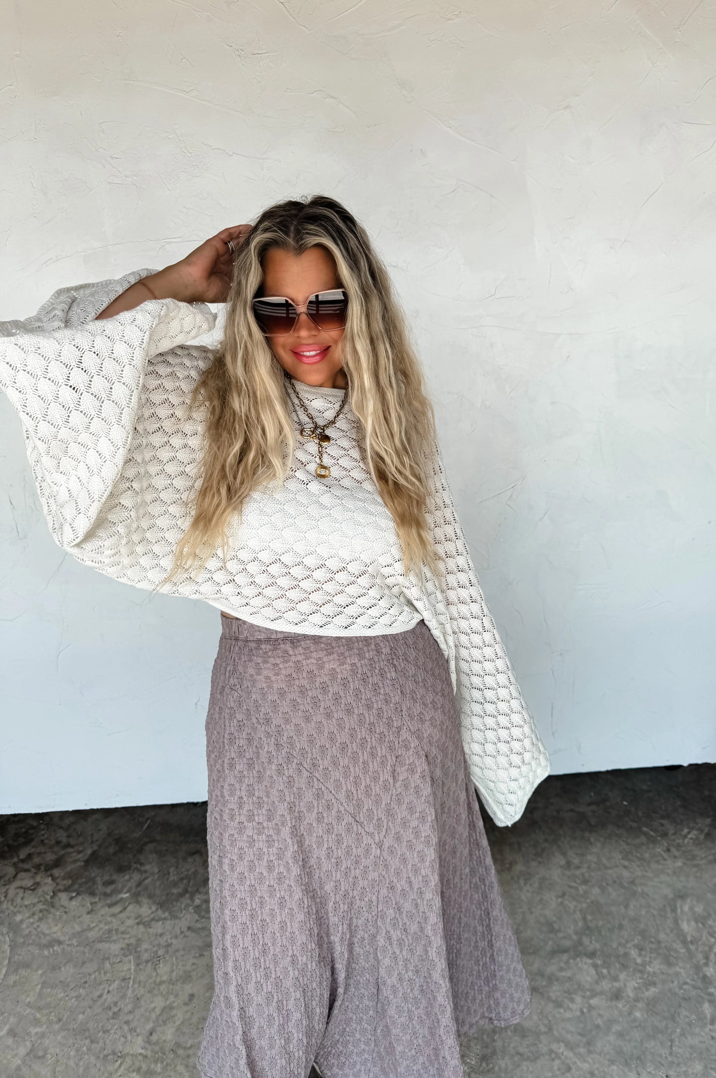 Free Spirit Bell Sleeve Top
