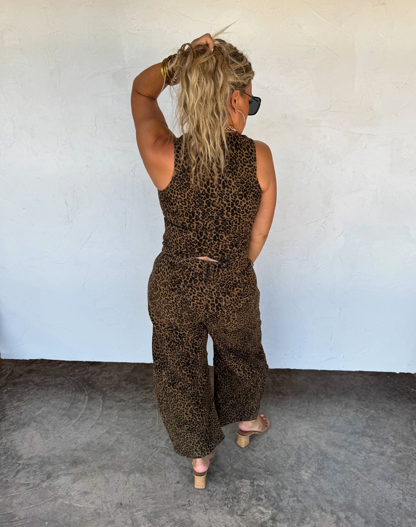 Bex Cheetah Barrel Jeans