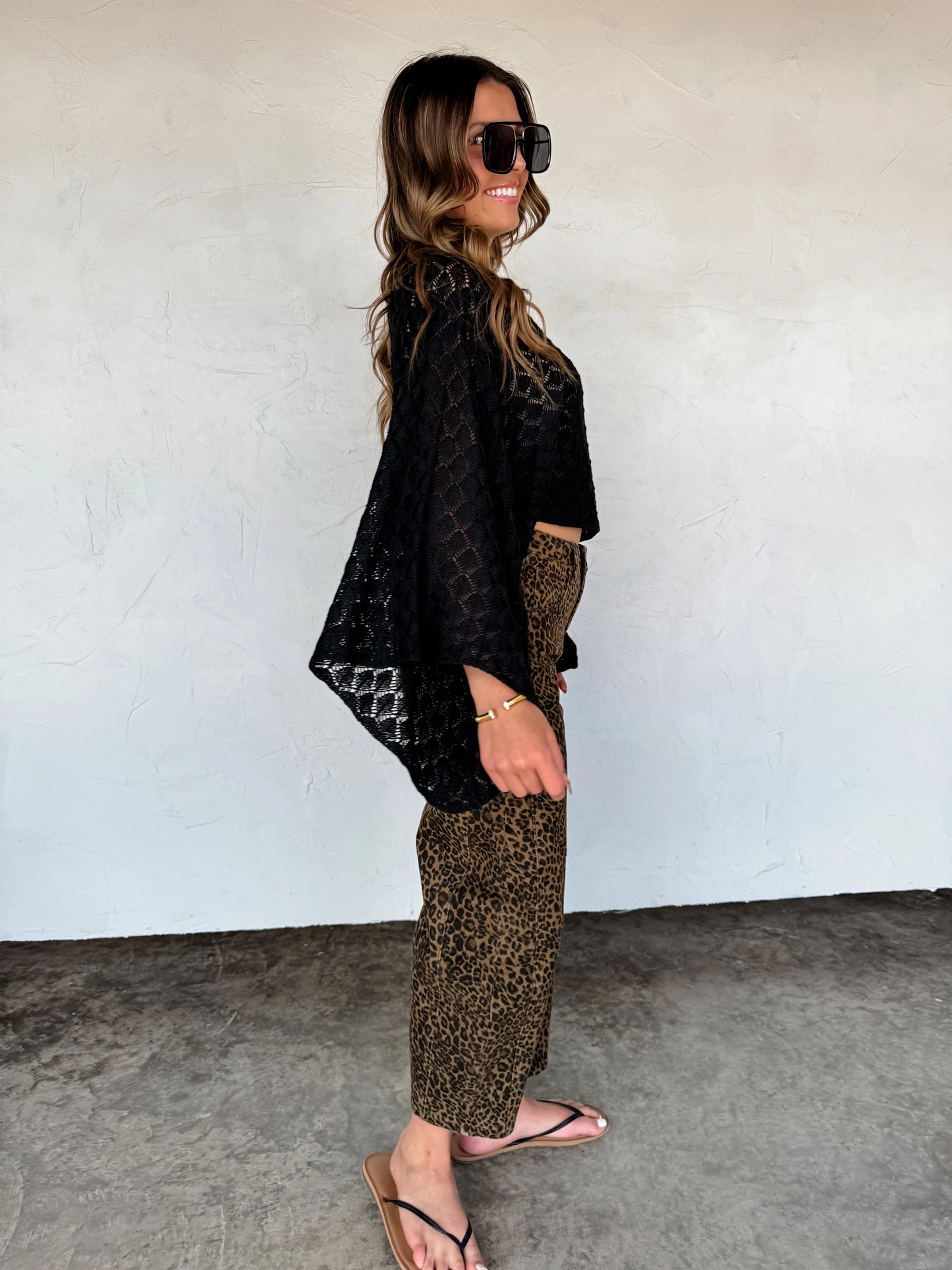 Bex Cheetah Barrel Jeans