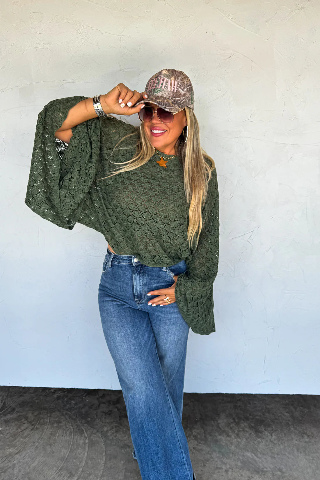 Fall Colors Free Spirit Bell Sleve Top