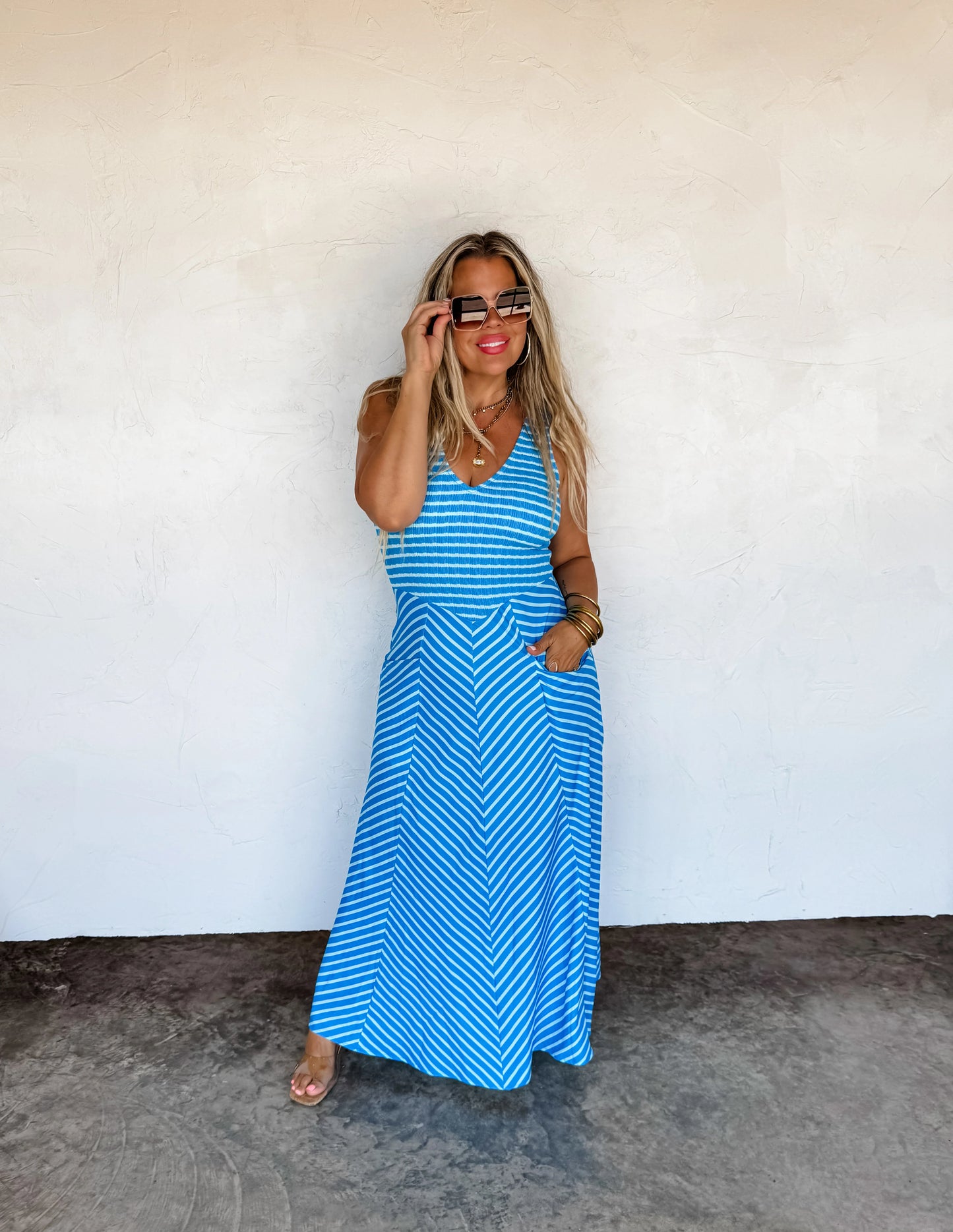 Luciana Stripe Dress