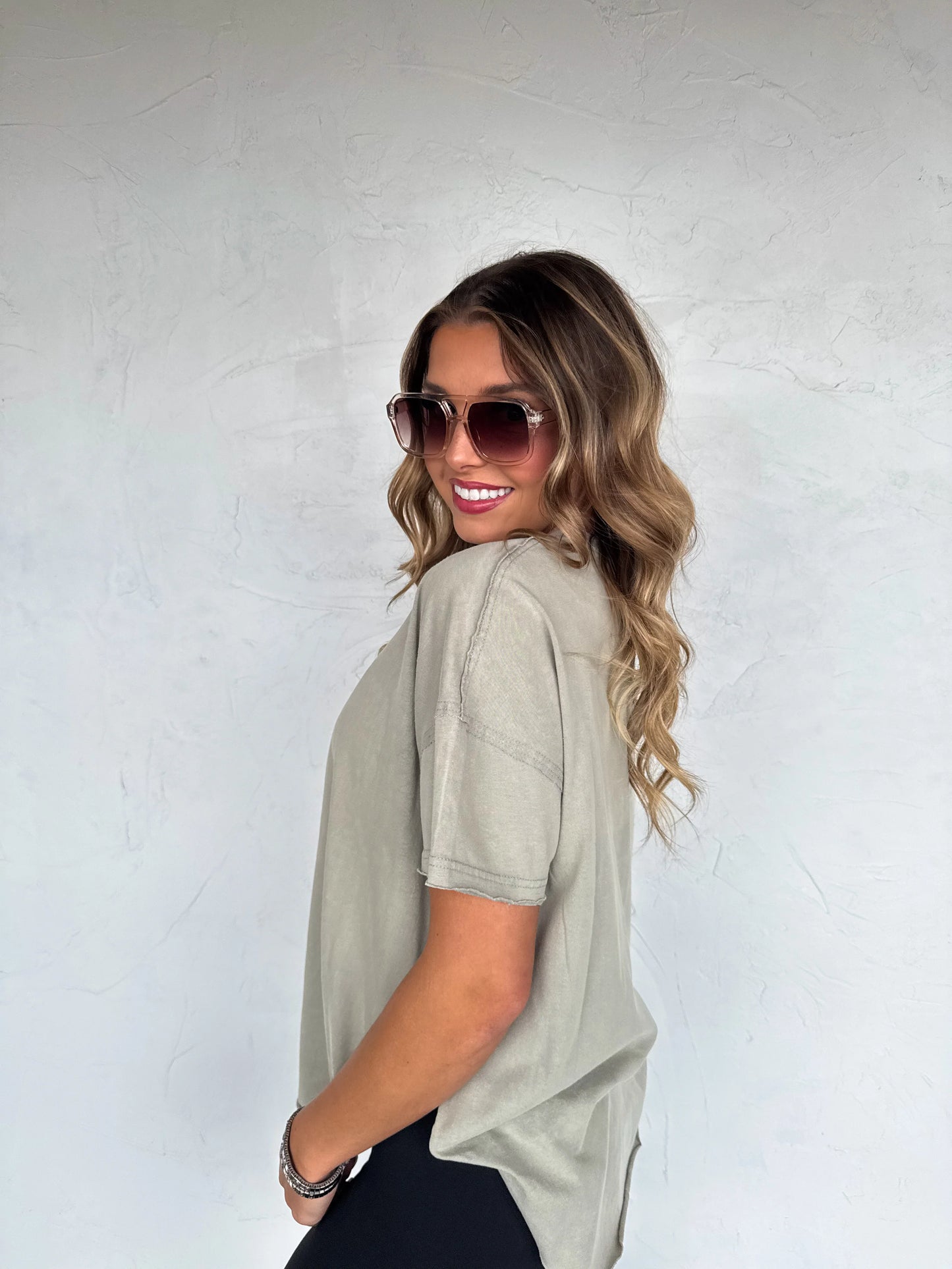Joey Washed Cotton Boyfriend Tee