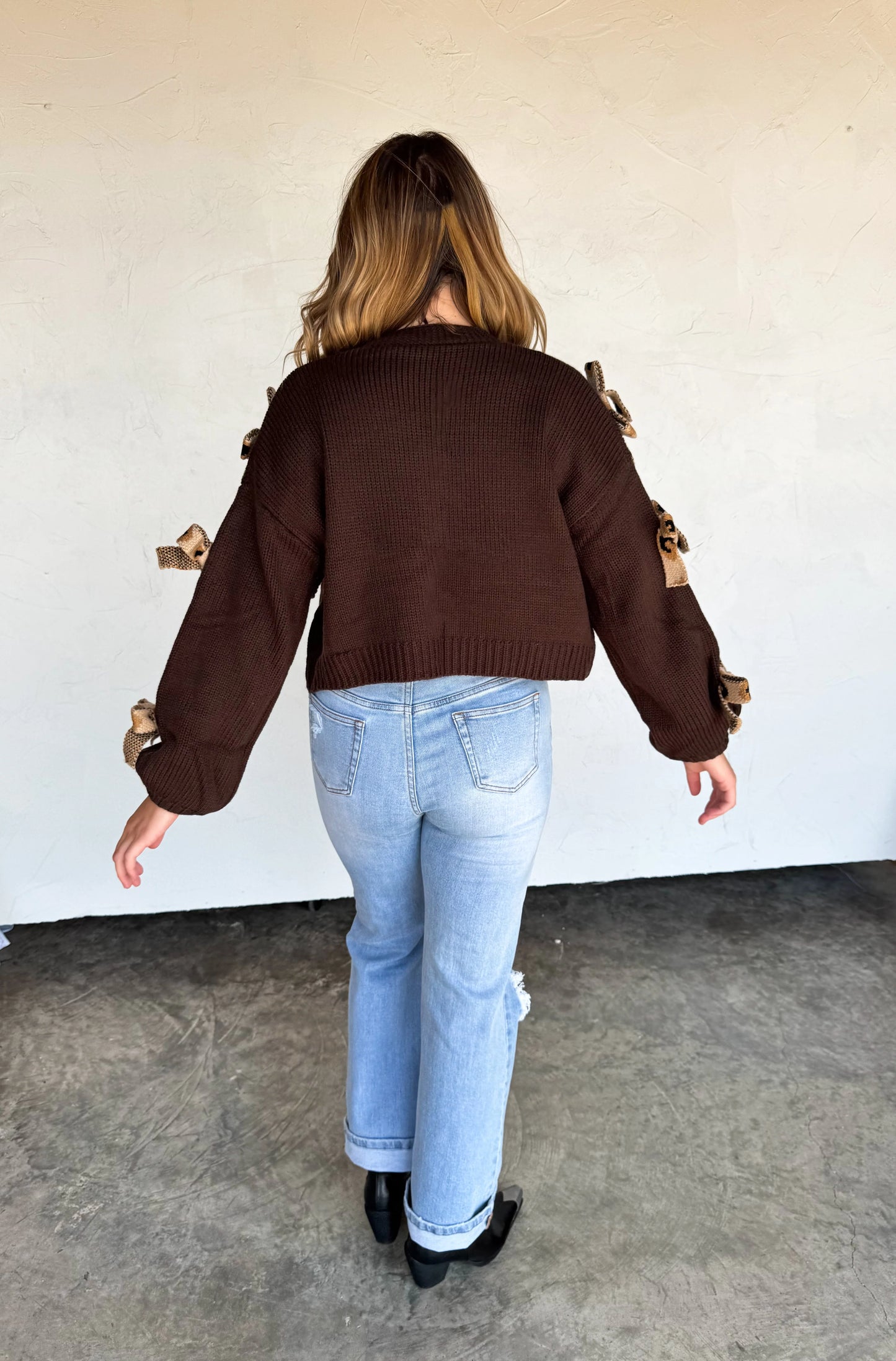 Sloane Bow Knit Cardigan