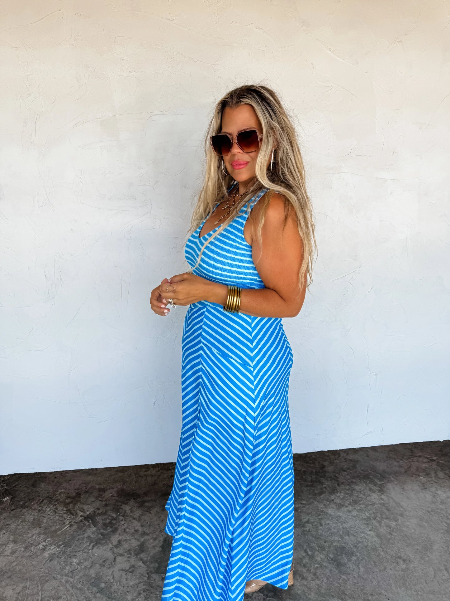 Luciana Stripe Dress