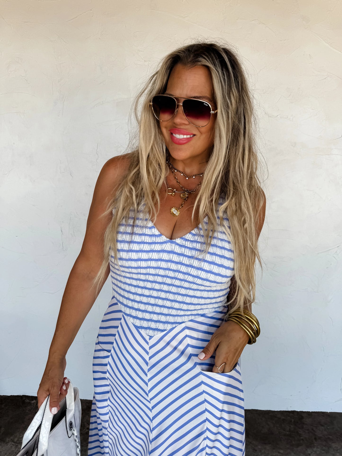 Luciana Stripe Dress