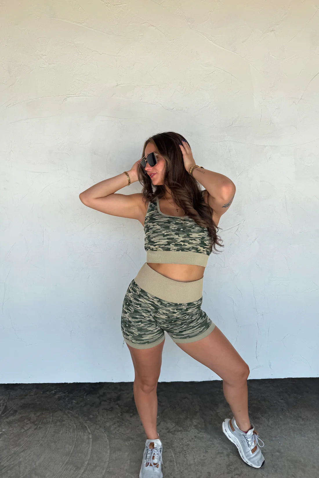 Camo Matching Shorts Set