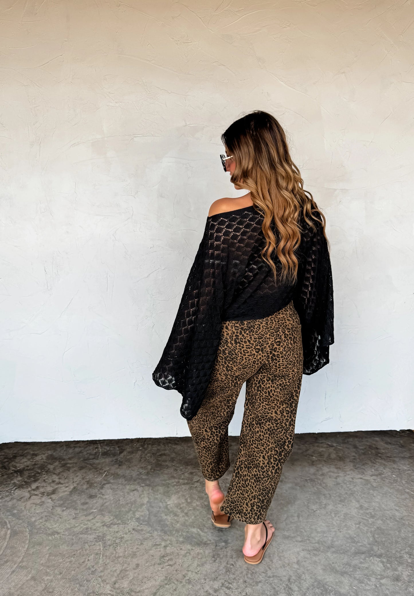 Bex Cheetah Barrel Jeans