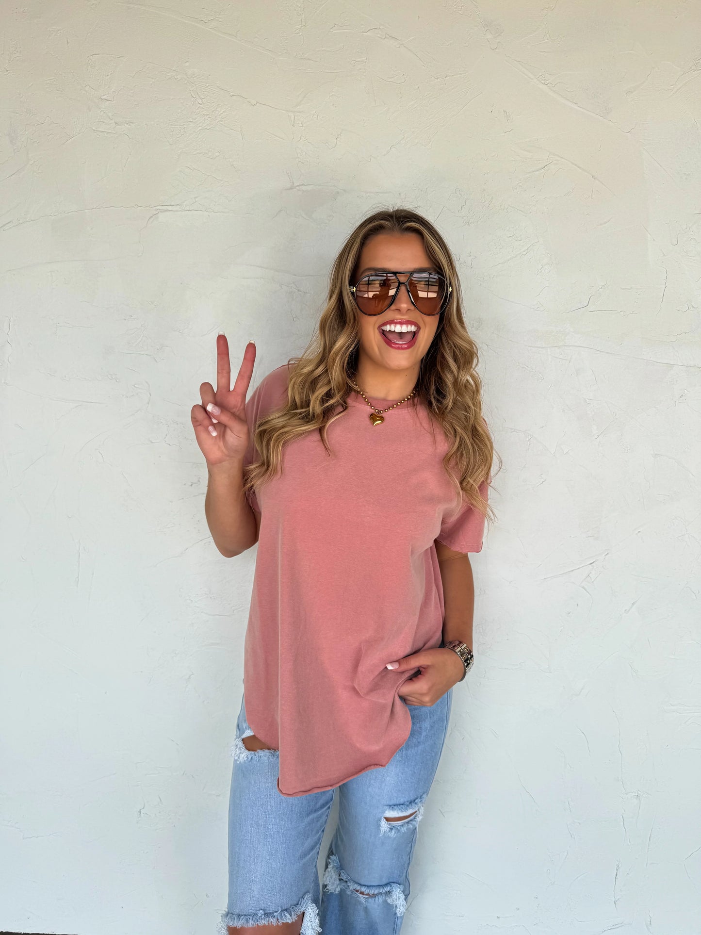 Joey Washed Cotton Boyfriend Tee
