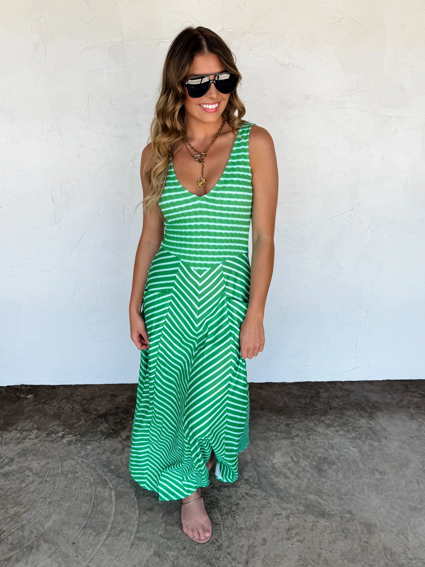 Luciana Stripe Dress