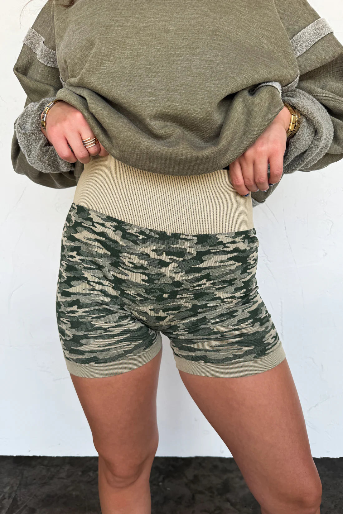 Camo Matching Shorts Set