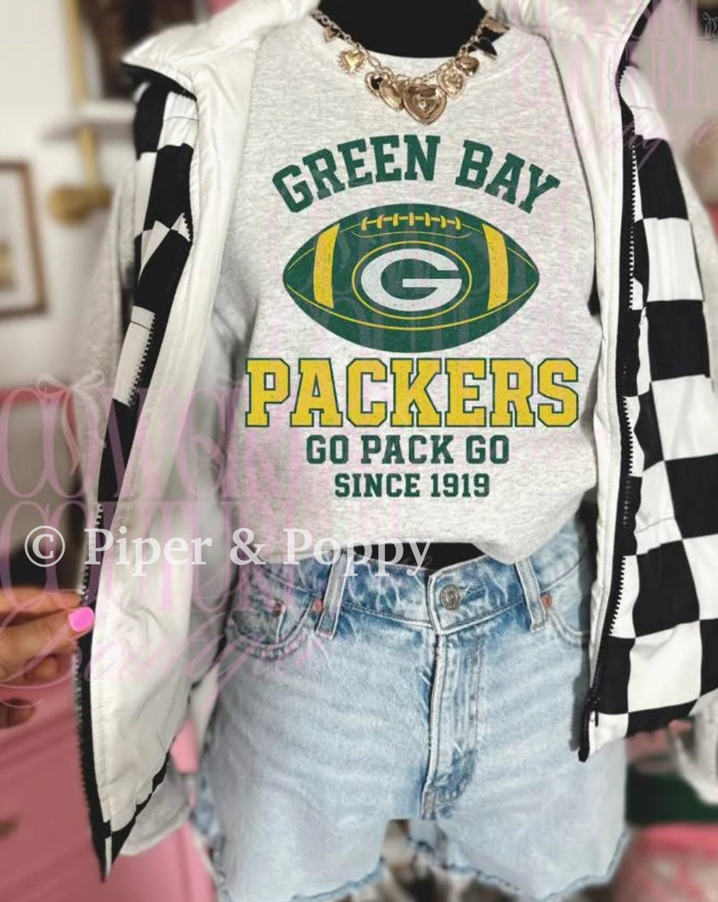 Exclusive Green Bay Vintage Football Graphic