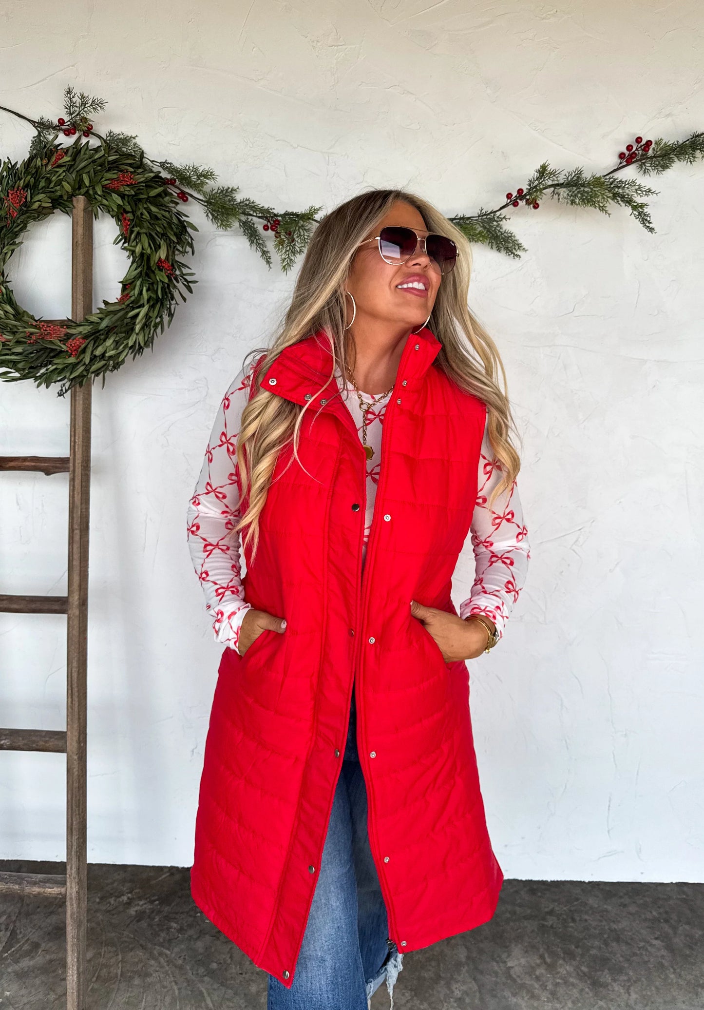 Kendall Long Puffer Vest