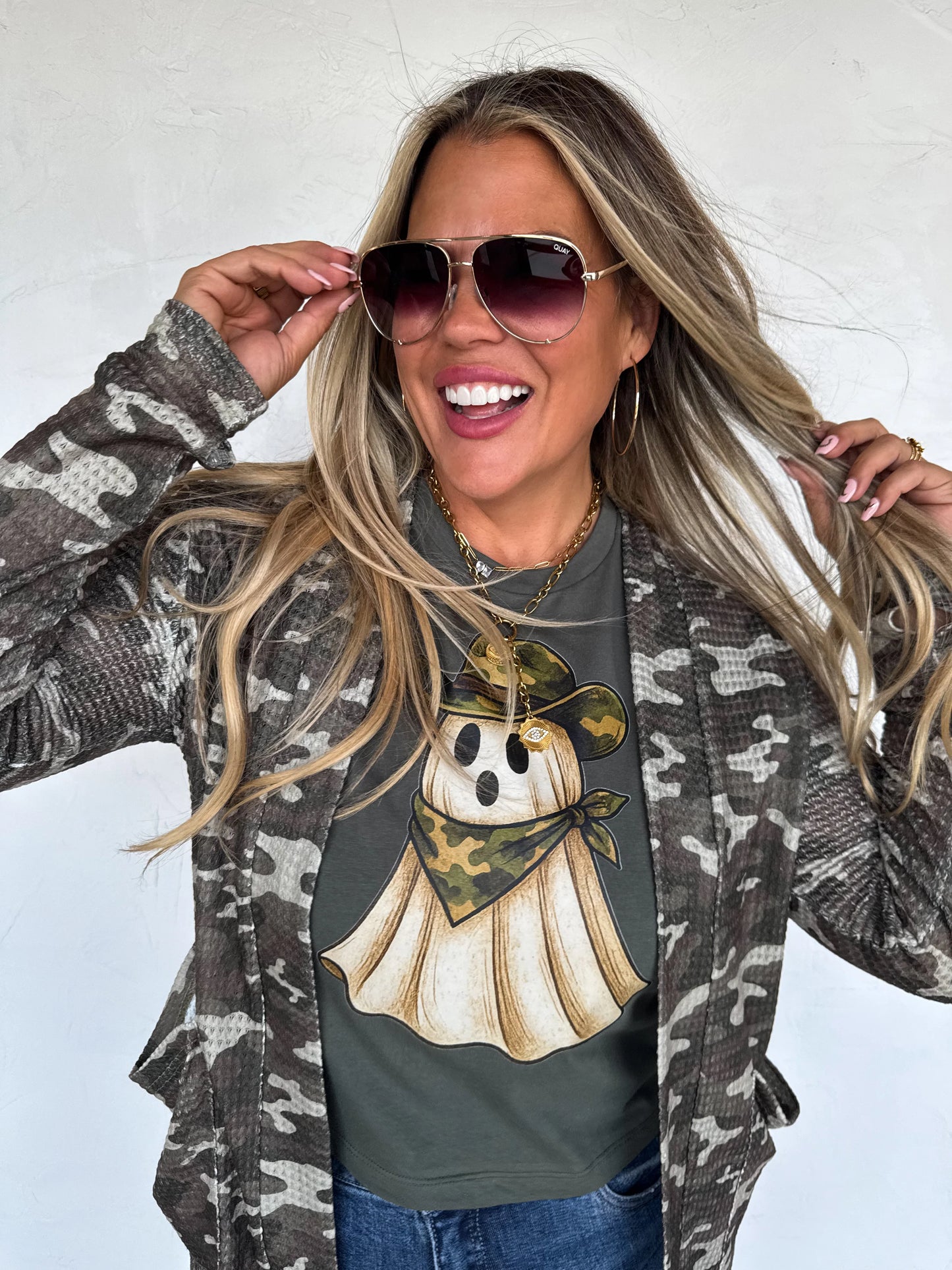 Camo Ghost Graphic Tee