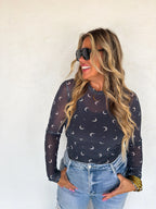 Hallow Mesh Tops