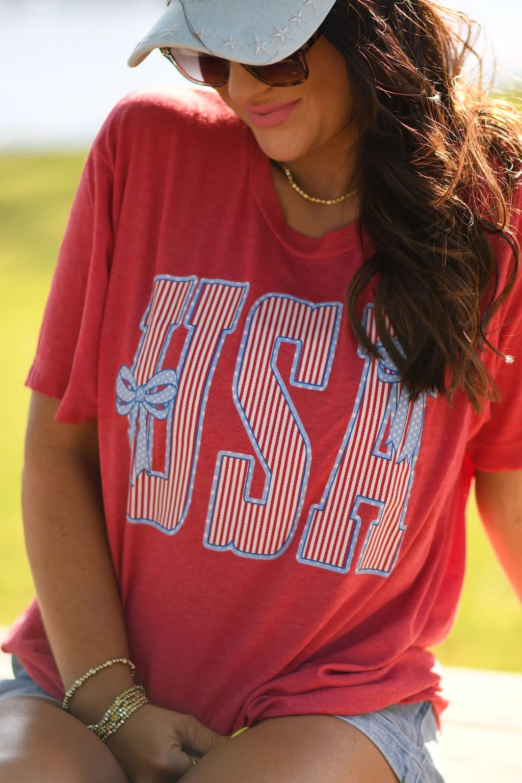Red, White, & Bows Tee