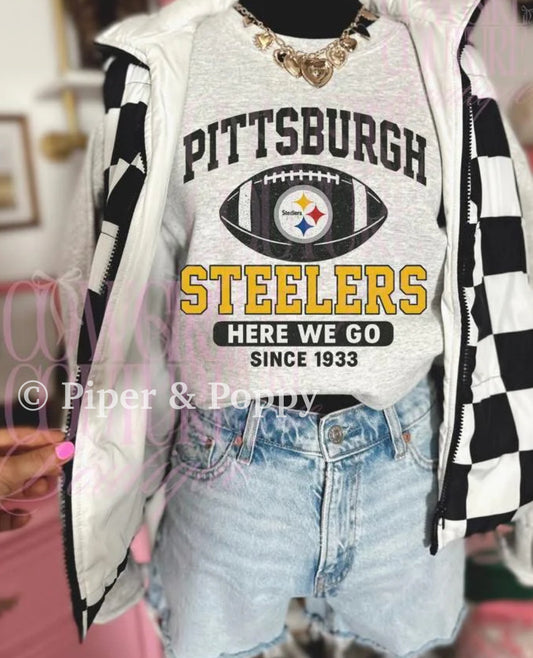 Exclusive Pittsburgh Vintage Football Graphic