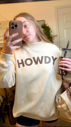 Howdy Mock Neck Pullover