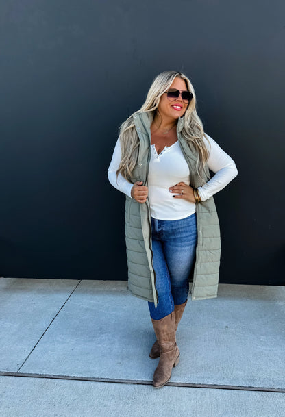 Fall Brooklyn Snap Henley Top