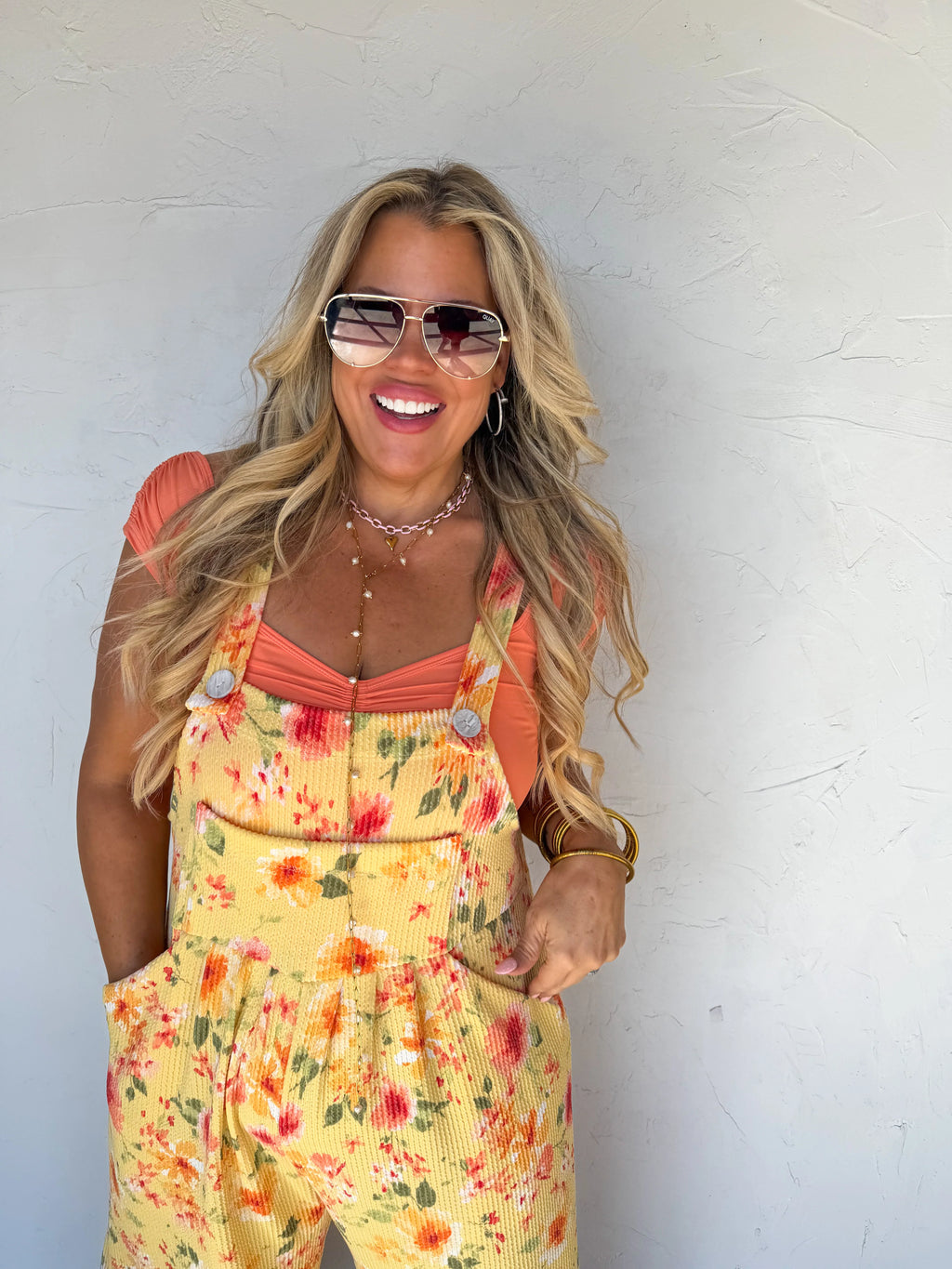 Marlowe Floral Overalls