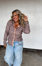 Mabel Snap Button Waffle Top