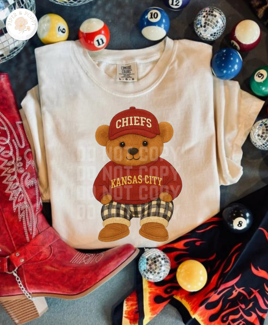 Vintage KC Teddy Tee or Crew