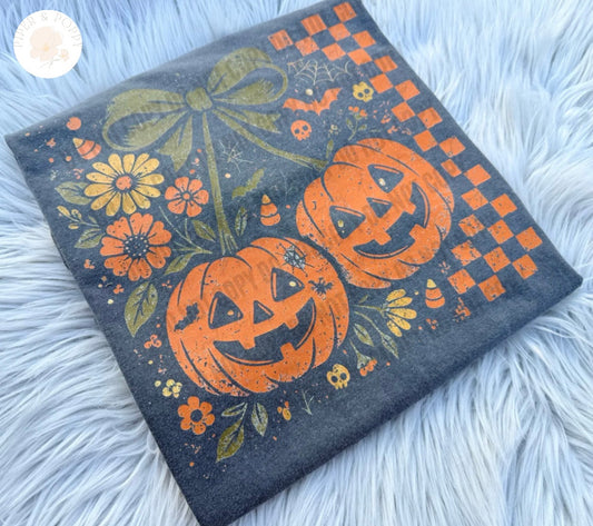 Floral Pumpkin Tee