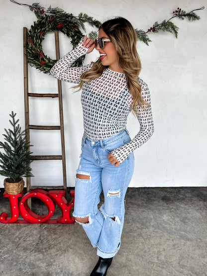 Holiday Dress It Up Mesh Tops