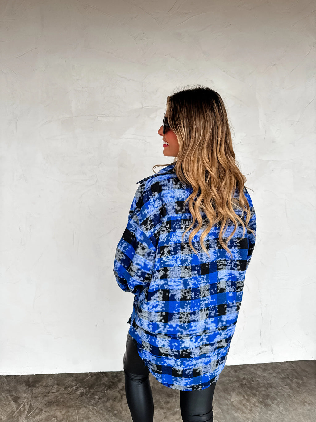 Juniper Bleached Plaid Top