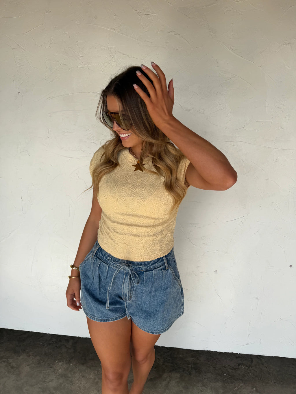 Spring Harley Cap Sleeve Basic Top