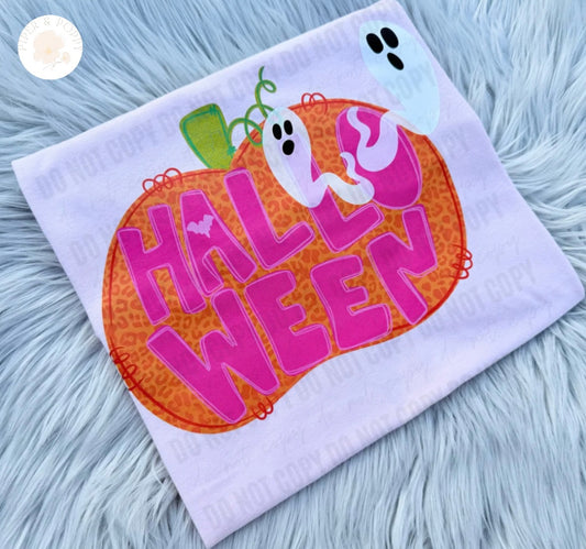 Leopard Pumpkin Halloween Tee
