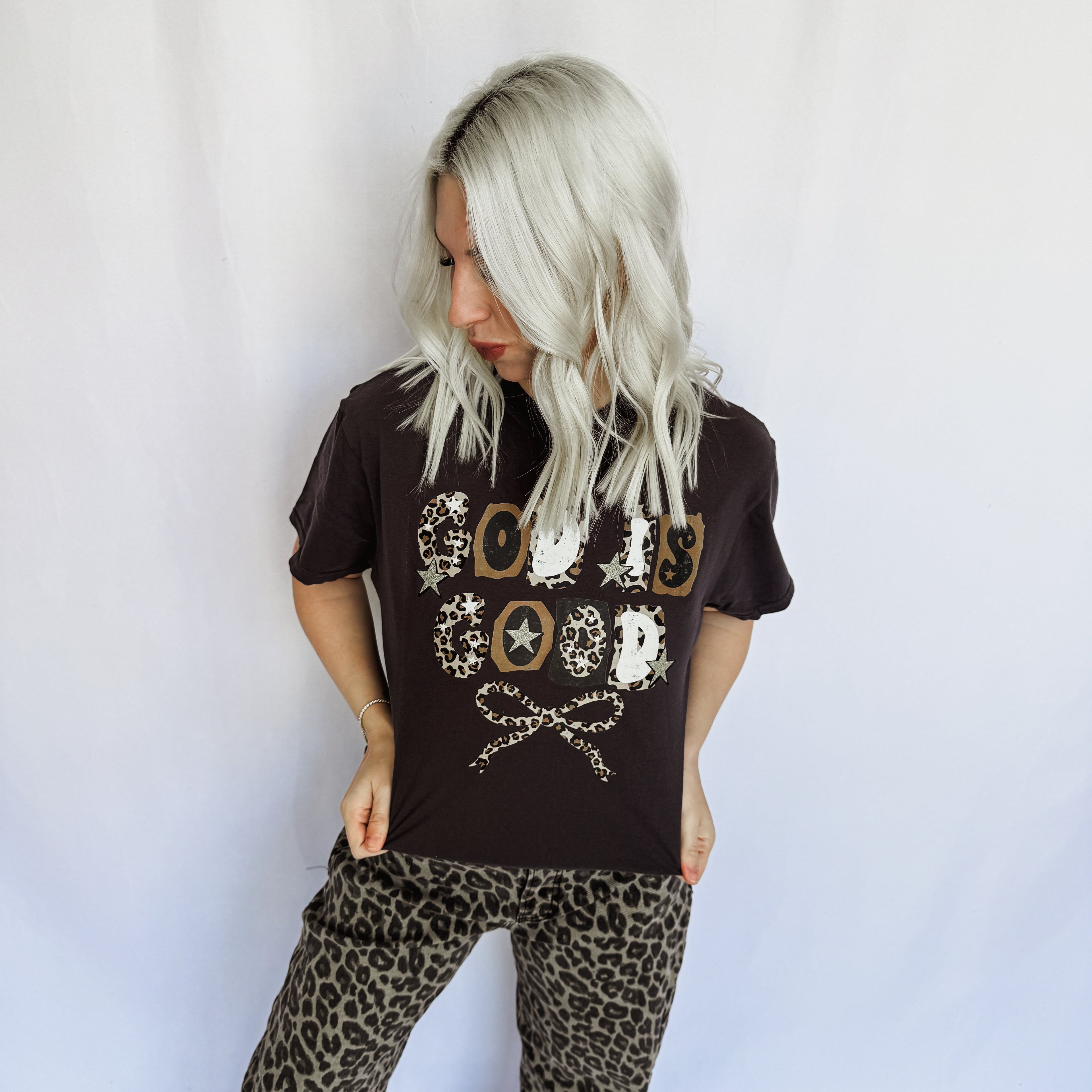 Leopard God Is Good Graphic Tee
