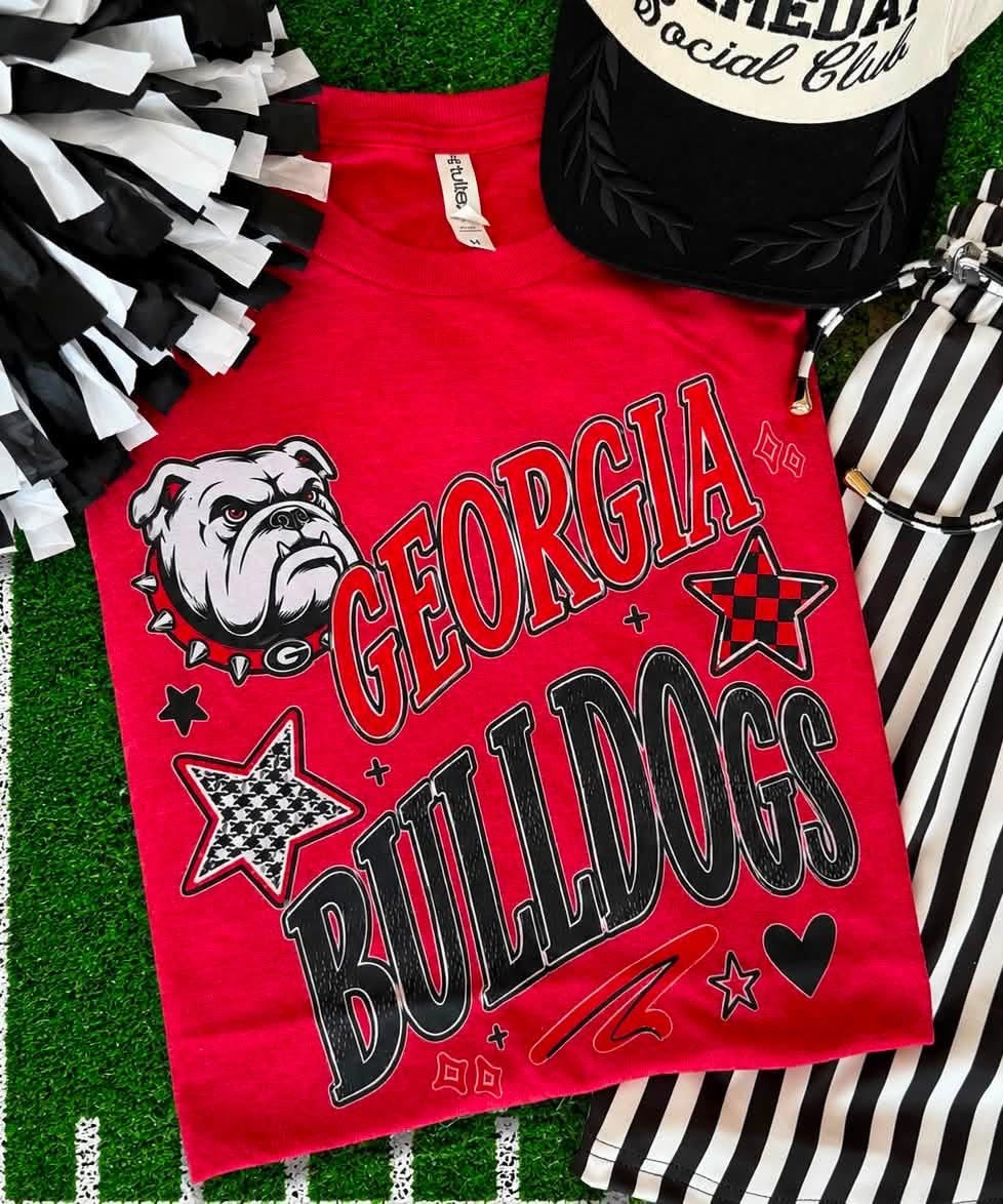 Georgia Bulldogs Stars Tee
