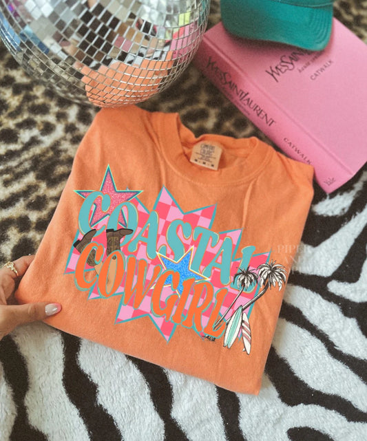 Retro Coastal Cowgirl Tee
