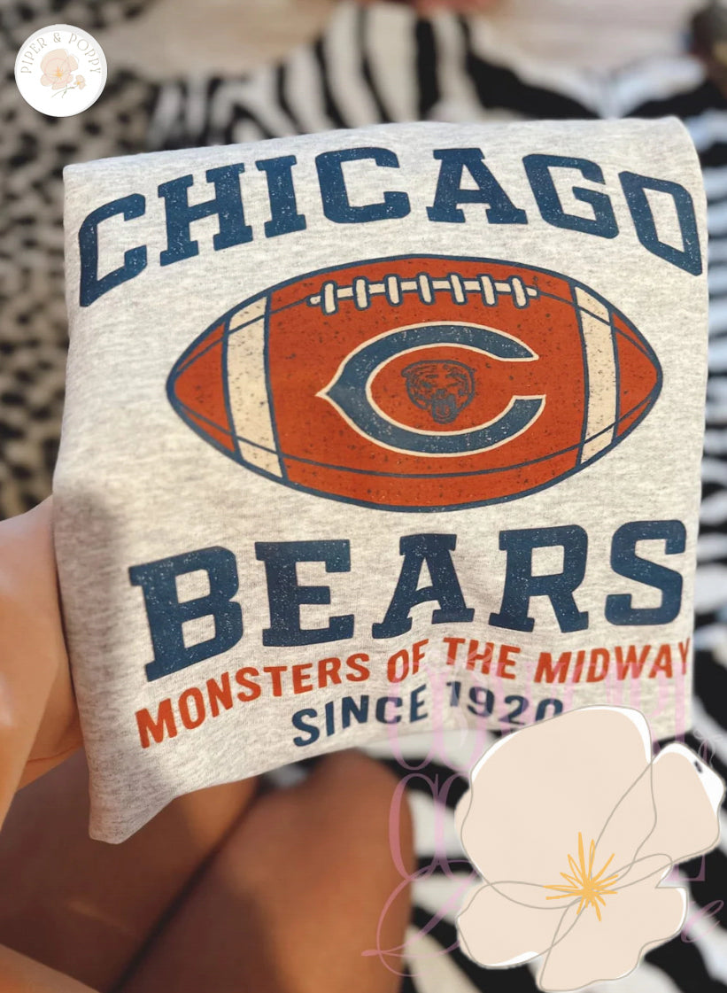 Vintage Bears Tee or Crew