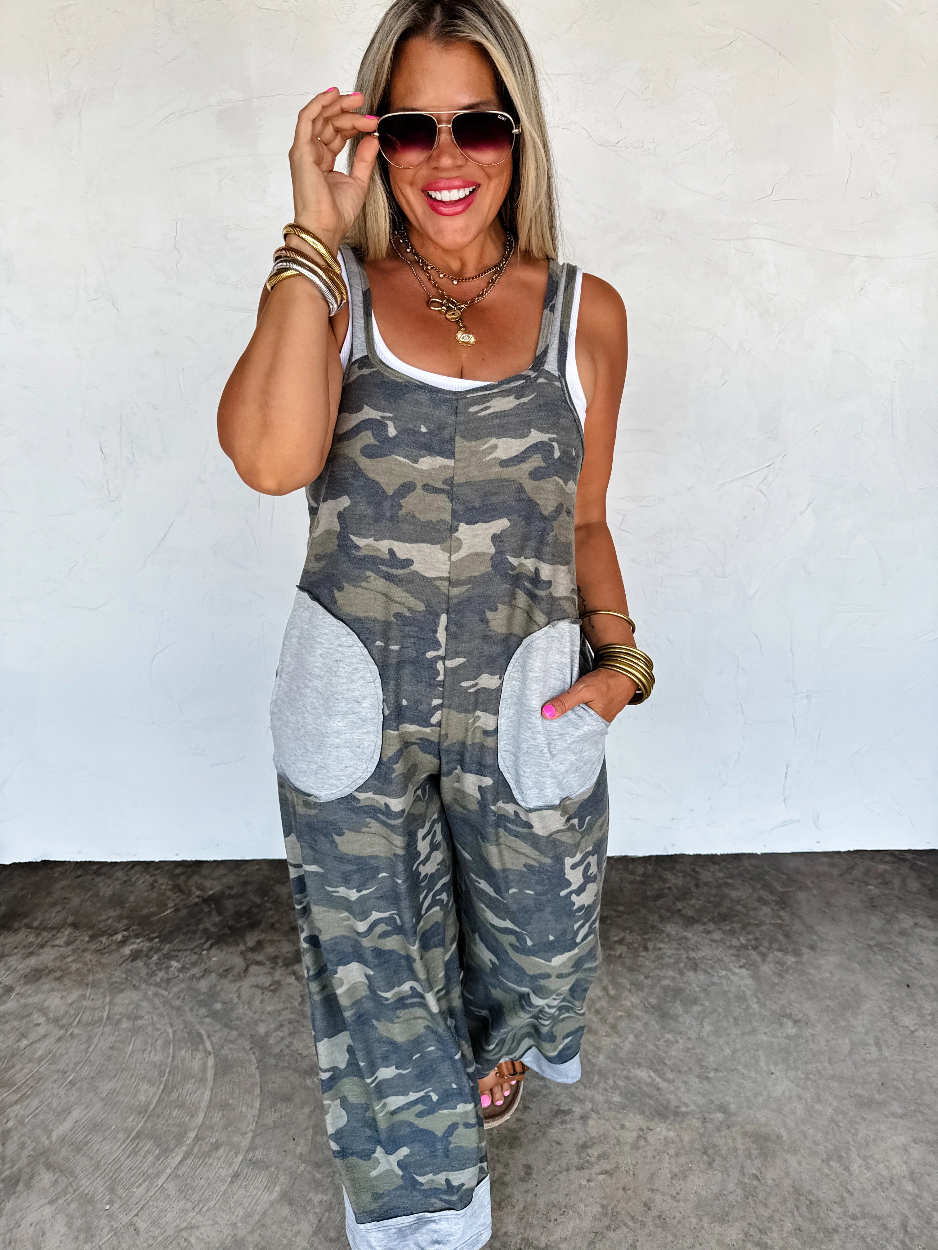 Ricki Camo Romper