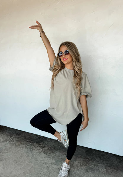 Joey Washed Cotton Boyfriend Tee