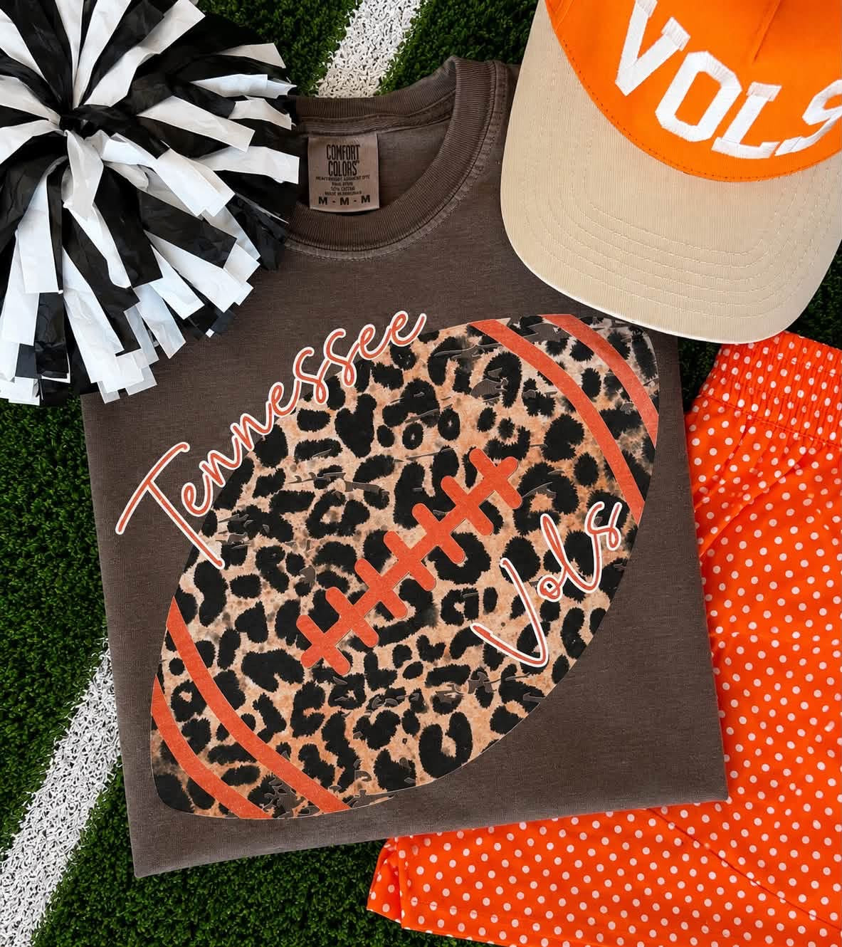 Tennessee Leopard Football Tee