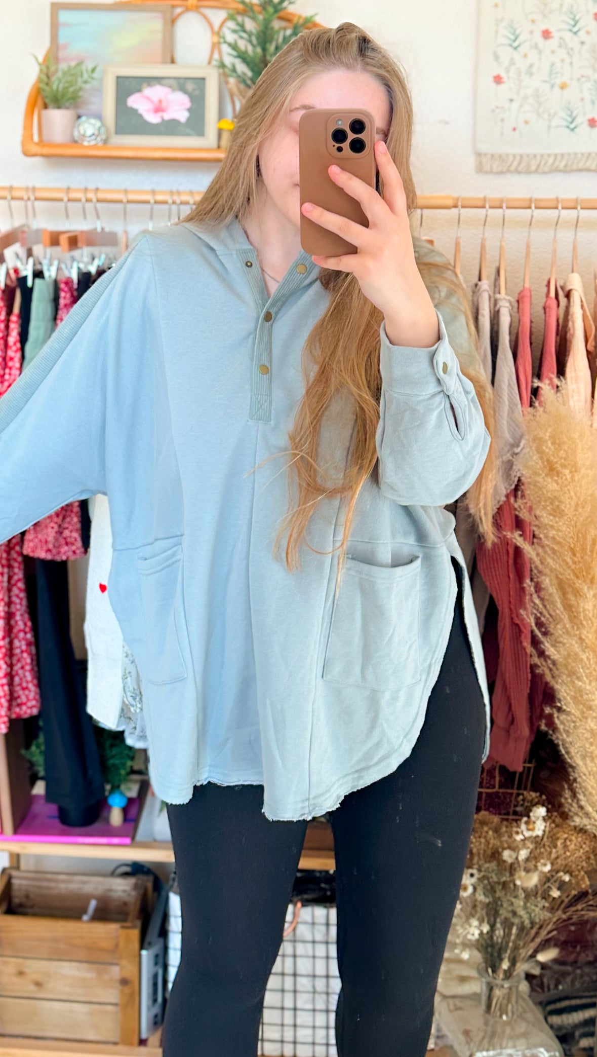 Off Duty Henley Hoodie