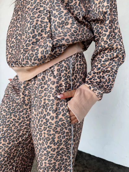 Floral & Cheetah Drift Away Joggers
