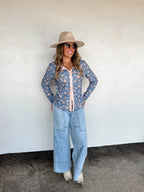 Mabel Snap Button Waffle Top