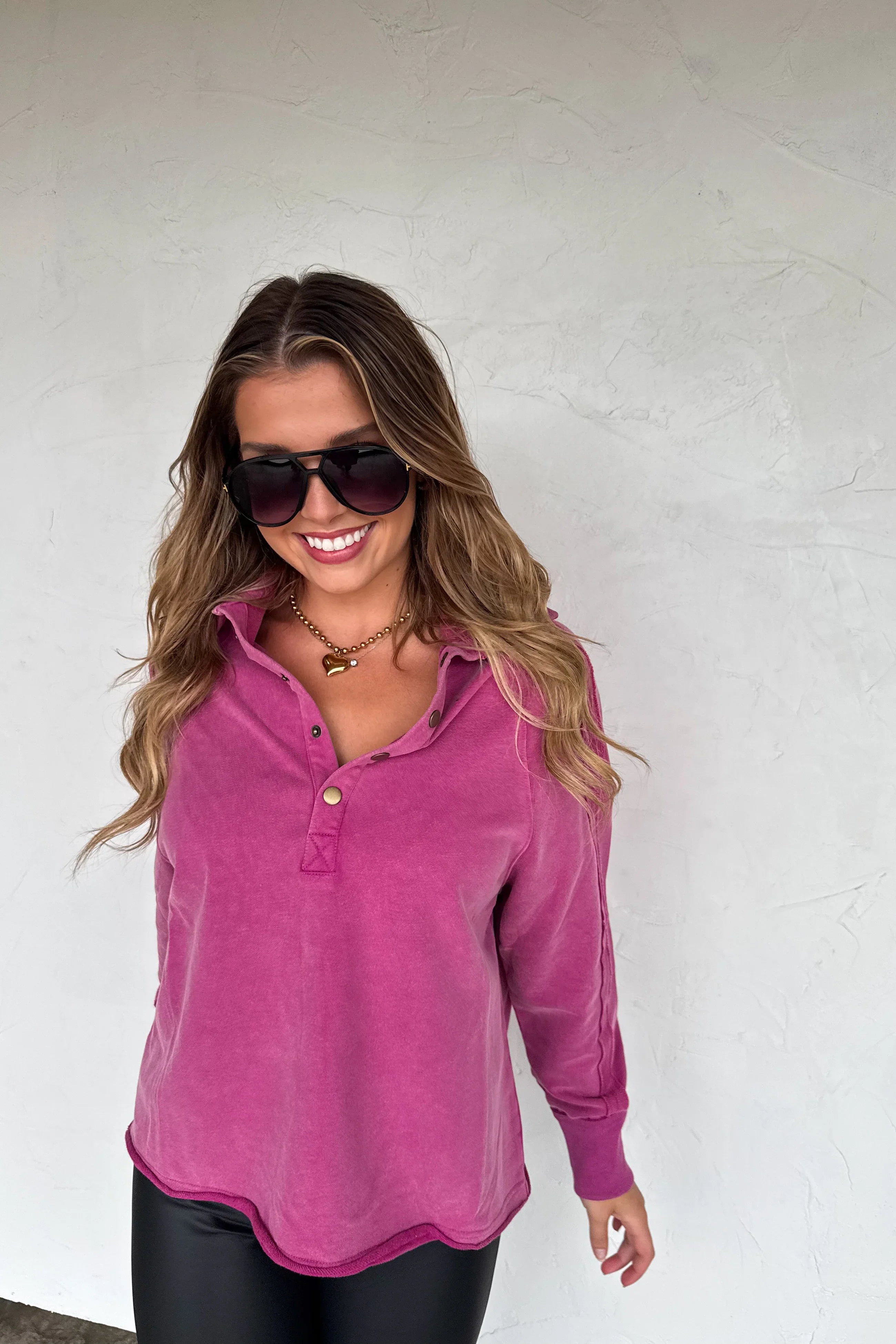 Marley Snap Button Sweatshirt