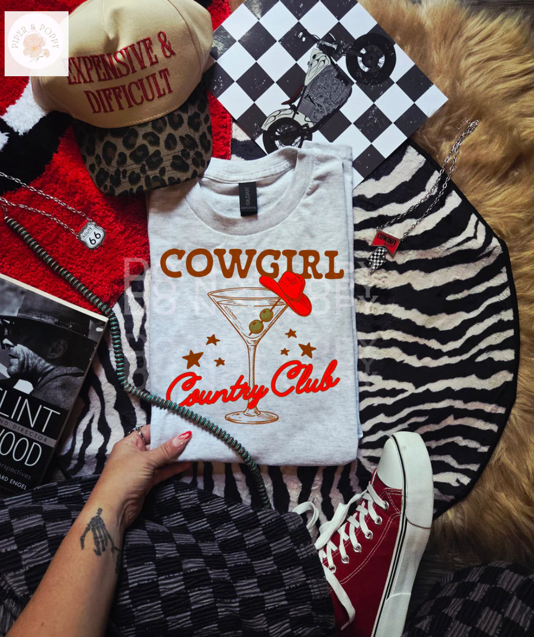 Cowgirl Country Club Tee